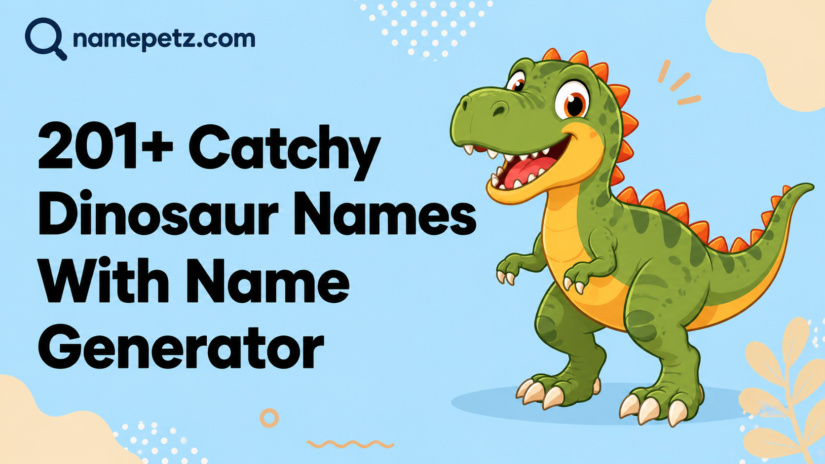Dinosaur names with name generator