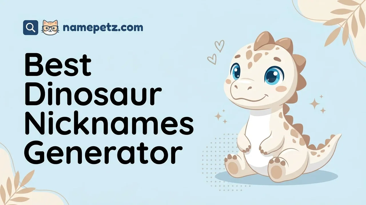 Dinosaur Nicknames Generator