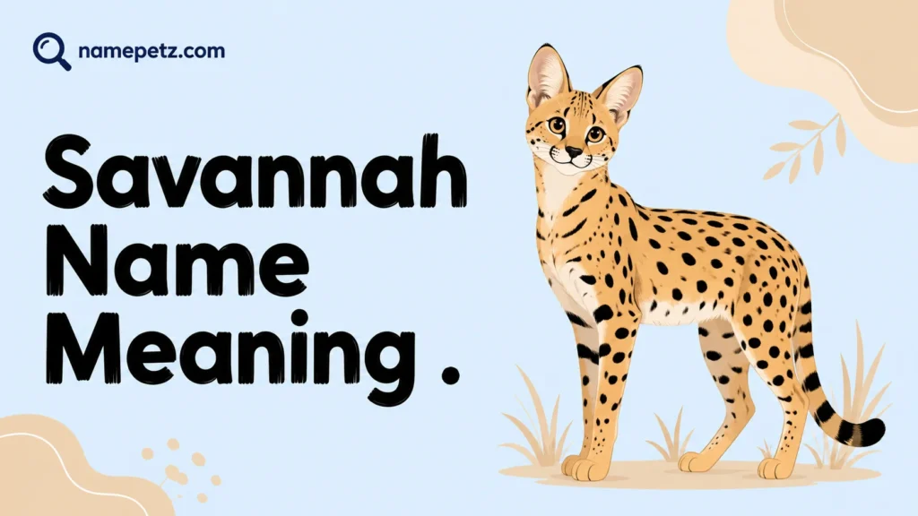 Savannah Name Meaning