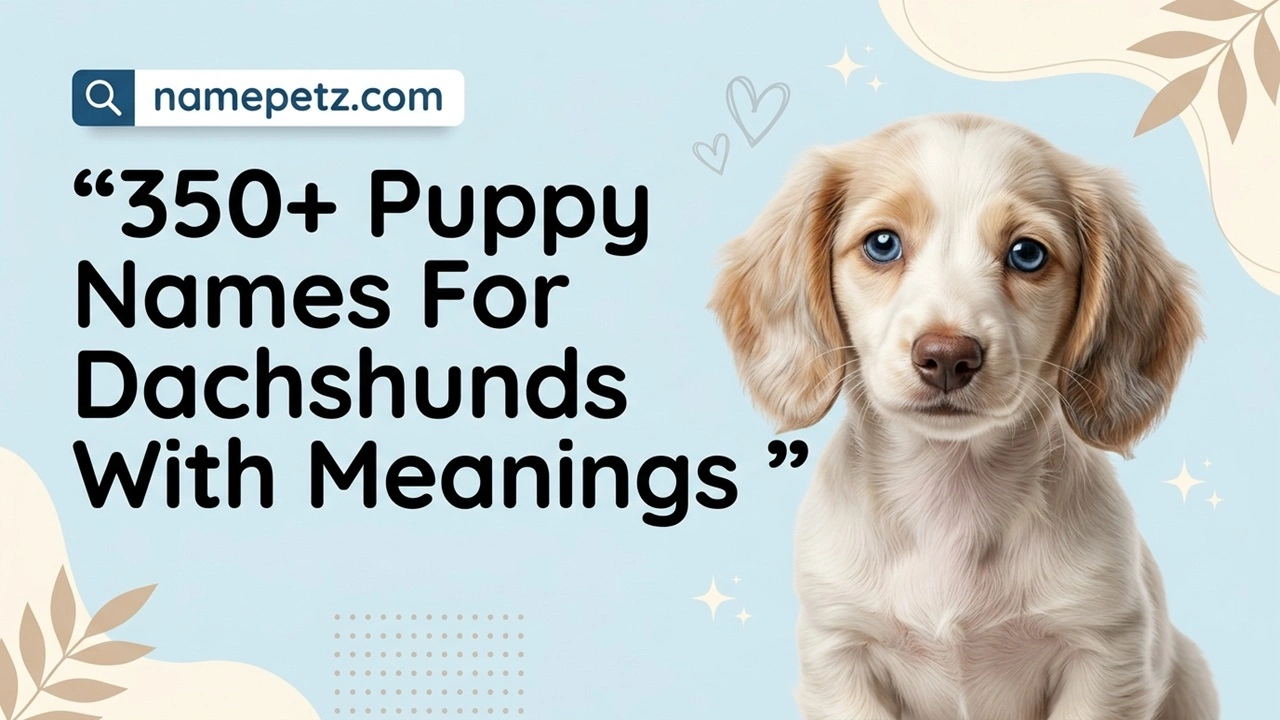 puppy names for dachshunds